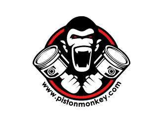 www.pistonmonkey.com logo design by Pode