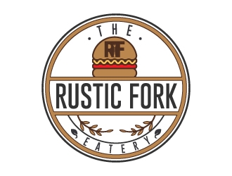 The rustic fork eatery  logo design by kasperdz