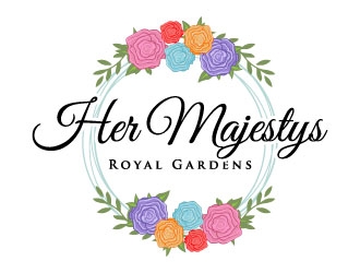 Her Majestys Royal Gardens logo design by J0s3Ph