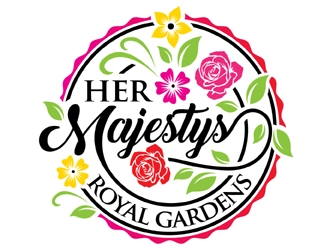 Her Majestys Royal Gardens logo design by MAXR
