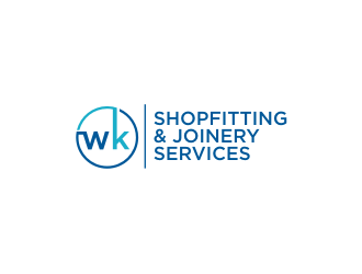 wk shopfitting & joinery services  logo design by BintangDesign