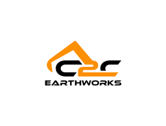 C2C earthworks logo design by Kraken