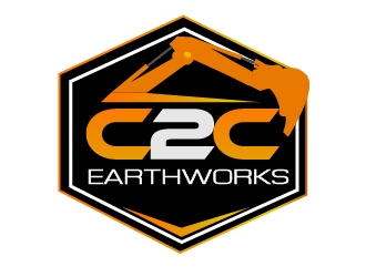 C2C earthworks logo design by ruthracam