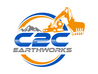C2C earthworks logo design by qqdesigns