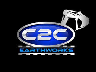 C2C earthworks logo design by Arrs