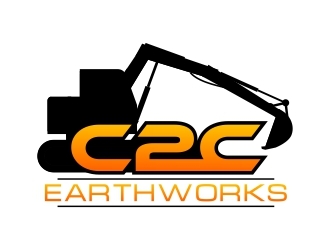 C2C earthworks logo design by berkahnenen