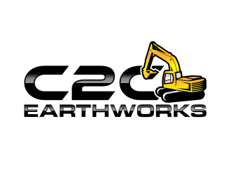C2C earthworks logo design by maseru