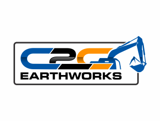 C2C earthworks logo design by mutafailan