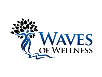 Waves of Wellness logo design by Dawnxisoul393