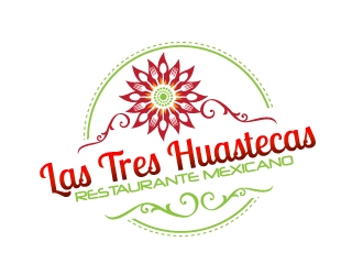 Las Tres Huastecas Restaurante Mexicano logo design by Dawnxisoul393