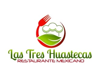 Las Tres Huastecas Restaurante Mexicano logo design by Dawnxisoul393