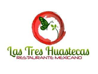 Las Tres Huastecas Restaurante Mexicano logo design by Dawnxisoul393