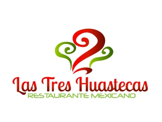 Las Tres Huastecas Restaurante Mexicano logo design by Dawnxisoul393