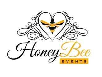 HoneyBee Events logo design by shravya