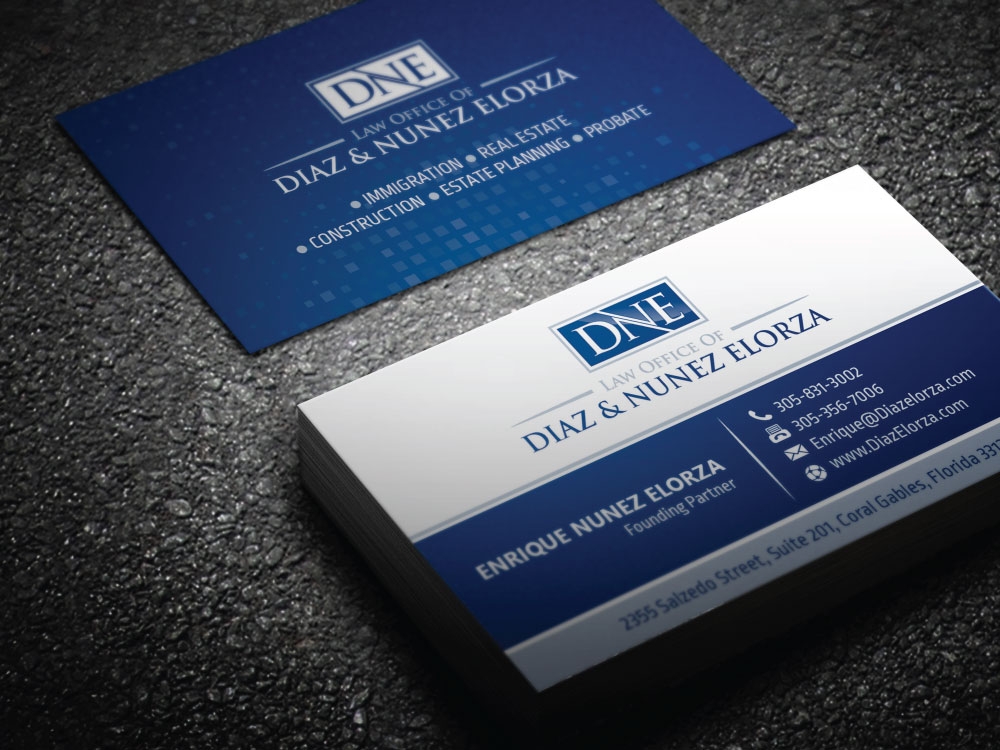 Law Office of Diaz & Nunez Elorza logo design by Boomstudioz