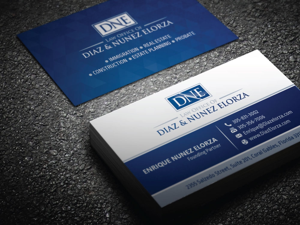 Law Office of Diaz & Nunez Elorza logo design by Boomstudioz