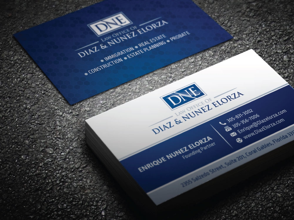 Law Office of Diaz & Nunez Elorza logo design by Boomstudioz