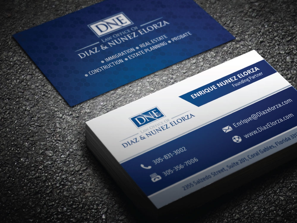 Law Office of Diaz & Nunez Elorza logo design by Boomstudioz