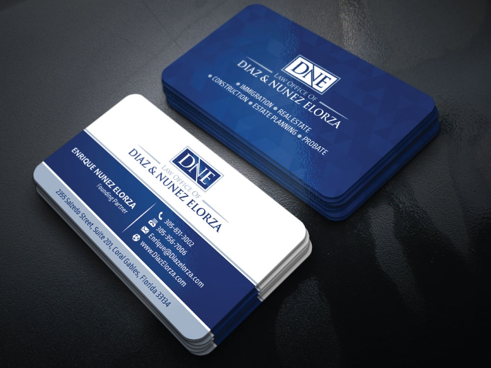 Law Office of Diaz & Nunez Elorza logo design by Boomstudioz