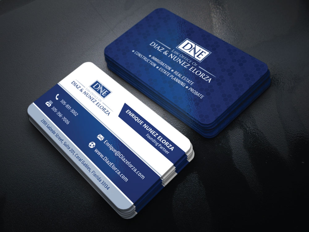 Law Office of Diaz & Nunez Elorza logo design by Boomstudioz