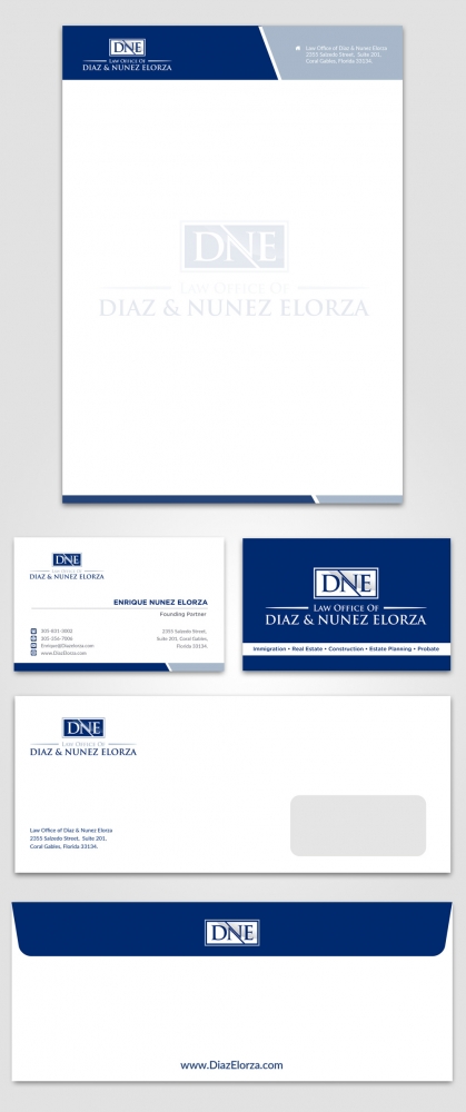 Law Office of Diaz & Nunez Elorza logo design by mattlyn