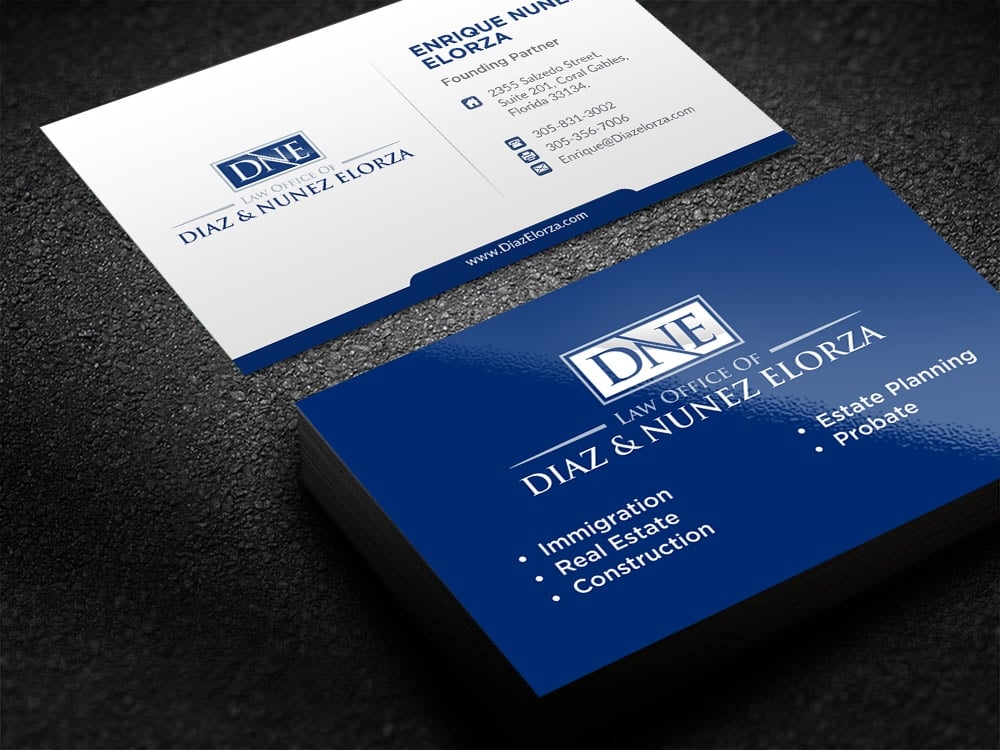 Law Office of Diaz & Nunez Elorza logo design by mattlyn