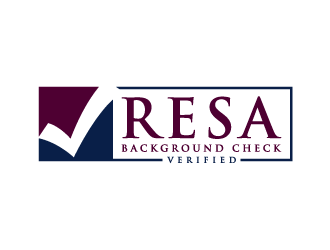 RESA Background Check Verified  logo design by denfransko