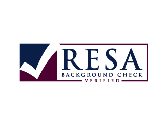RESA Background Check Verified  logo design by denfransko