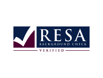 RESA Background Check Verified  logo design by denfransko