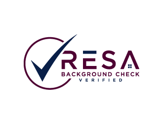 RESA Background Check Verified  logo design by denfransko