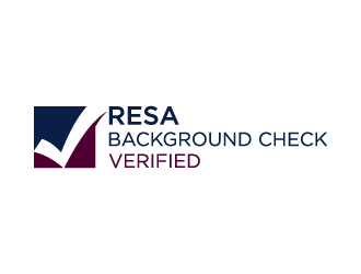 RESA Background Check Verified  logo design by denfransko