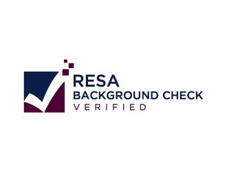 RESA Background Check Verified  logo design by denfransko