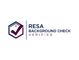 RESA Background Check Verified  logo design by denfransko