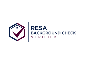 RESA Background Check Verified  logo design by denfransko