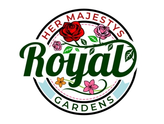 Her Majestys Royal Gardens logo design by DreamLogoDesign