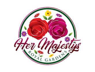 Her Majestys Royal Gardens logo design by Suvendu
