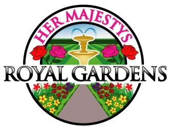 Her Majestys Royal Gardens logo design by PMG