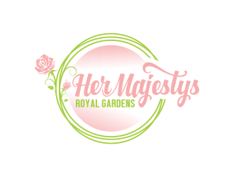 Her Majestys Royal Gardens logo design by DelvinaArt