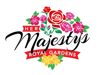 Her Majestys Royal Gardens logo design by Dakouten