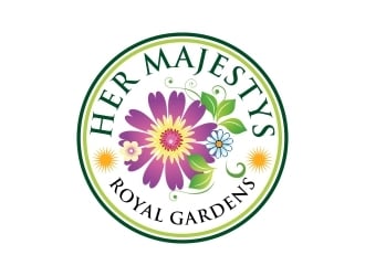 Her Majestys Royal Gardens logo design by zoominten