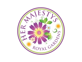 Her Majestys Royal Gardens logo design by zoominten