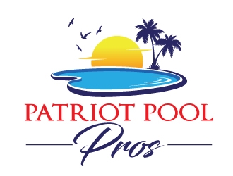 Patriot Pool Pros logo design by Upoops