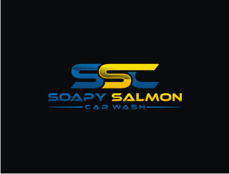 Soapy Salmon Car Wash logo design by bricton