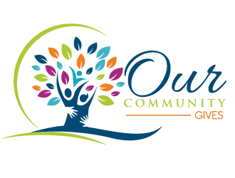 Our Community Gives logo design by bloomgirrl