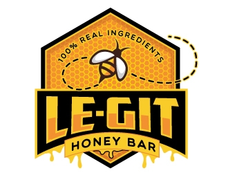 Legit Honey Bar logo design by REDCROW