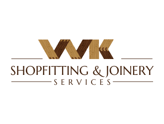 wk shopfitting & joinery services  logo design by rgb1