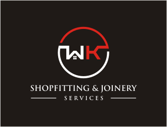 wk shopfitting & joinery services  logo design by bunda_shaquilla