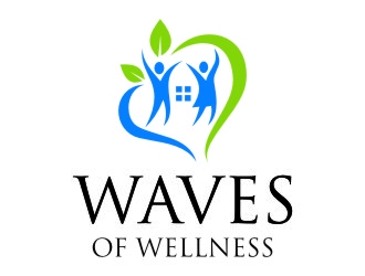 Waves of Wellness logo design by jetzu