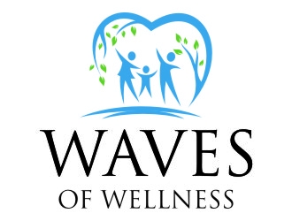 Waves of Wellness logo design by jetzu