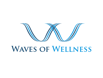 Waves of Wellness logo design by BeDesign
